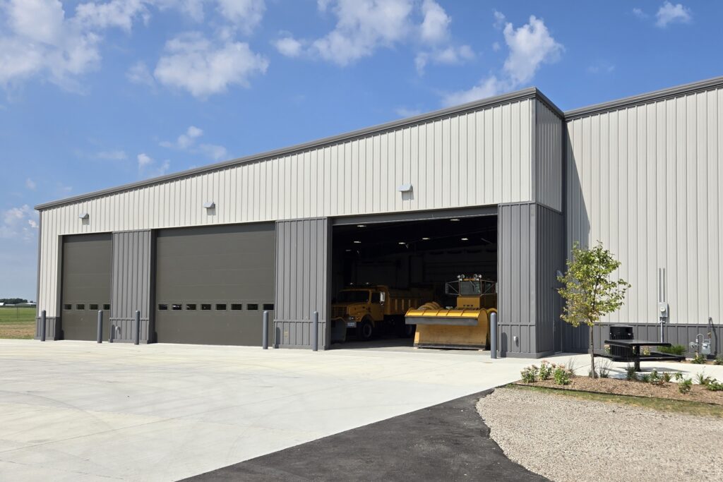 snow removal equipment facility exterior at Southwest Minnesota Regional Airport