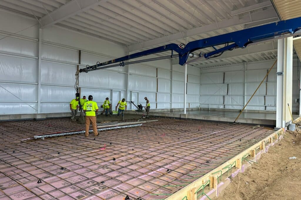 Premanufactured four-unit aircraft storage hangars at Waseca Municipal Airport designed by TKDA to support flexible aircraft storage and long-term airport revenue growth
